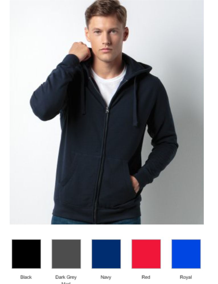 Kustom Kit KK303 Klassic Zip Hooded Sweatshirt  Kustom Kit KK303 Klassic Zip Hooded Sweatshirt